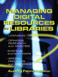 Cover image: Managing Digital Resources in Libraries 1st edition 9780789024022