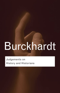 Cover image: Judgements on History and Historians 1st edition 9780415412933