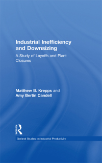 Imagen de portada: Industrial Inefficiency and Downsizing 1st edition 9781138972643