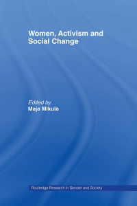 Cover image: Women, Activism and Social Change 1st edition 9780415479837