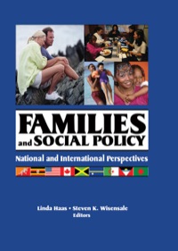 Cover image: Families and Social Policy 1st edition 9780789032409