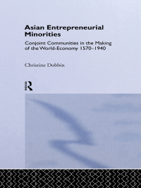 Cover image: Asian Entreprenuerial Minorities 1st edition 9780700704040