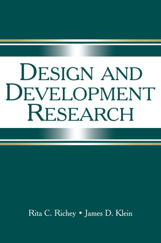 Imagen de portada: Design and Development Research 1st edition 9780805857320