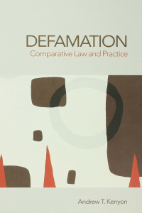 صورة الغلاف: Defamation 1st edition 9781844720217