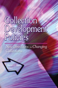 Imagen de portada: Collection Development Policies 1st edition 9780789014719
