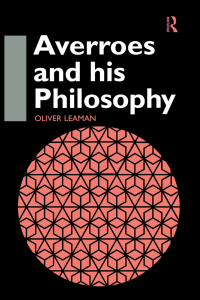 Imagen de portada: Averroes and His Philosophy 1st edition 9780700706754