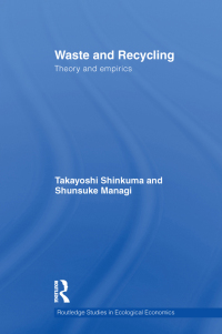 Cover image: Waste and Recycling 1st edition 9780415589857