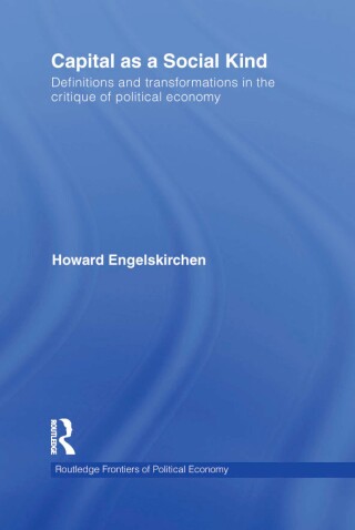 Cover image: Capital as a Social Kind 1st edition 9780415776912