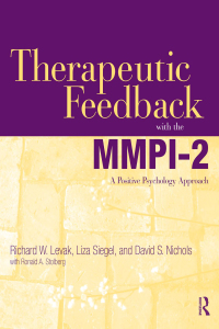 Cover image: Therapeutic Feedback with the MMPI-2 1st edition 9781138128675