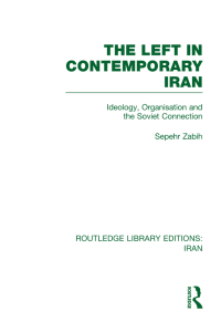 Titelbild: The Left in Contemporary Iran (RLE Iran D) 1st edition 9780415617864