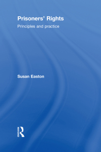 Cover image: Prisoners' Rights 1st edition 9781843928089