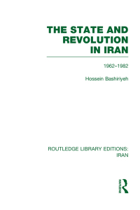 صورة الغلاف: The State and Revolution in Iran (RLE Iran D) 1st edition 9780415613361