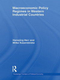 Cover image: Macroeconomic Policy Regimes in Western Industrial Countries 1st edition 9781138807259
