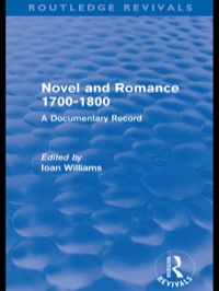Titelbild: Novel and Romance 1700-1800 (Routledge Revivals) 1st edition 9780415615013