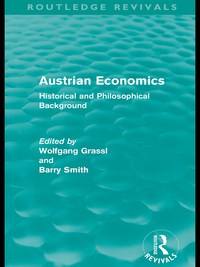 Imagen de portada: Austrian Economics (Routledge Revivals) 1st edition 9780415611909
