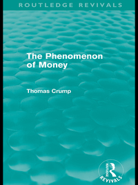 Imagen de portada: The Phenomenon of Money (Routledge Revivals) 1st edition 9780415614993