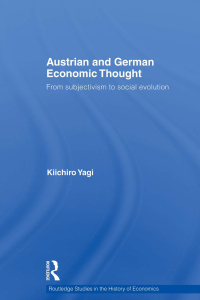 صورة الغلاف: Austrian and German Economic Thought 1st edition 9780415554046