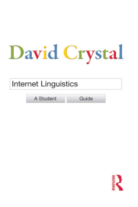表紙画像: Internet Linguistics 1st edition 9780415602686