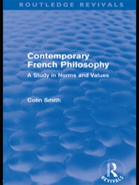 表紙画像: Contemporary French Philosophy (Routledge Revivals) 1st edition 9780415610704