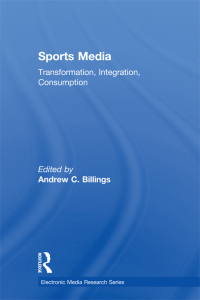 Cover image: Sports Media 1st edition 9780415703321