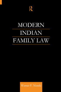 Cover image: Modern Indian Family Law 1st edition 9781138896130