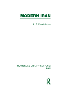 Imagen de portada: Modern Iran (RLE Iran A) 1st edition 9780415608381