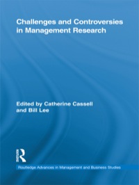 Cover image: Challenges and Controversies in Management Research 1st edition 9780415653756