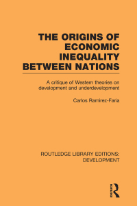 Imagen de portada: The Origins of Economic Inequality Between Nations 1st edition 9780415853798