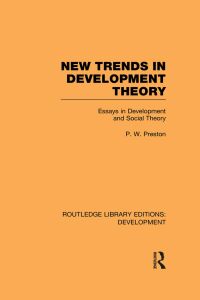 Titelbild: New Trends in Development Theory 1st edition 9780415602167