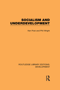 Imagen de portada: Socialism and Underdevelopment 1st edition 9780415850773