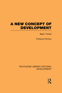صورة الغلاف: A New Concept of Development 1st edition 9780415602105