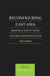 Imagen de portada: Reconfiguring East Asia 1st edition 9780700714773