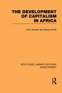 Imagen de portada: The Development of Capitalism in Africa 1st edition 9780415851039
