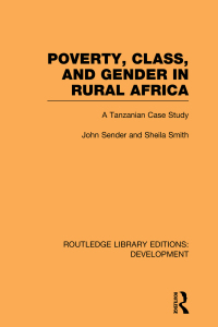 Cover image: Poverty, Class and Gender in Rural Africa 1st edition 9780415601955