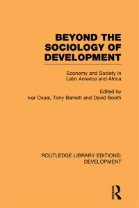 Cover image: Beyond the Sociology of Development 1st edition 9780415601931