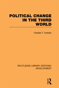 صورة الغلاف: Poltiical Change in the Third World 1st edition 9780415601290
