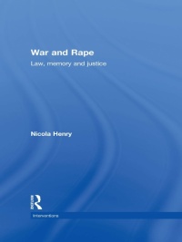 Cover image: War and Rape 1st edition 9780415564731