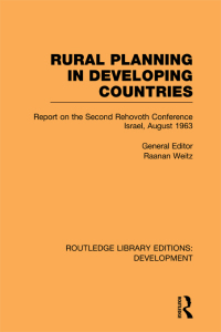 Imagen de portada: Rural Planning in Developing Countries 1st edition 9780415596756