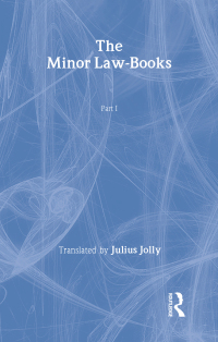 Imagen de portada: The Minor Law Books 1st edition 9780700715282