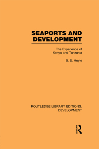 صورة الغلاف: Seaports and Development 1st edition 9780415595025