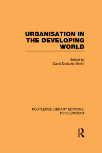 Imagen de portada: Urbanisation in the Developing World 1st edition 9780415594974