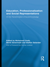Cover image: Education, Professionalization and Social Representations 1st edition 9780415847315