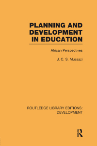 Omslagafbeelding: Planning and Development in Education 1st edition 9780415849944