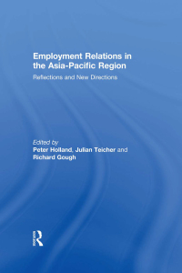 Imagen de portada: Employment Relations in the Asia-Pacific Region 1st edition 9780415348263