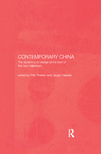 Cover image: Contemporary China 1st edition 9781138371279