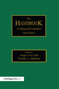 Imagen de portada: The Handbook of Aging and Cognition 1st edition 9780805859904