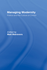 Cover image: Managing Modernity 1st edition 9780415348058