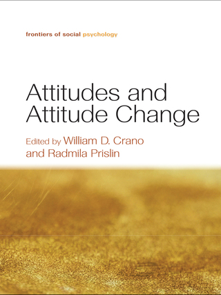 Imagen de portada: Attitudes and Attitude Change 1st edition 9781841694818