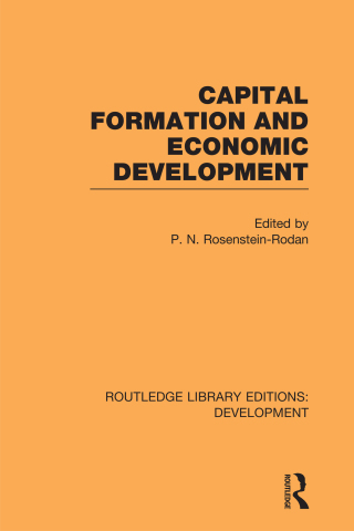 表紙画像: Capital Formation and Economic Development 1st edition 9780415593892