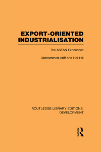 Cover image: Export-Oriented Industrialisation 1st edition 9780415593700